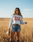 Merica Red Logo Graphic Sweatshirt