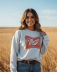 Merica Red Logo Graphic Sweatshirt