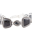 Midnight Labradorite and Sterling Silver Toggle Bracelet