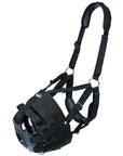 Mini Tough 1 Deluxe Easy Poly Nylon Extra Padded Breathe Horse V Muzzle Black