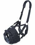 Mini Tough 1 Deluxe Easy Poly Nylon Extra Padded Breathe Horse V Muzzle Black