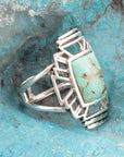 Native Sky Blue Turquoise and Sterling Silver Ring