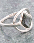 North Star Green Seraphinite and Sterling Silver Ring