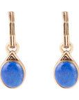 Nova Half-Hoop Blue Lapis and Golden Earrings