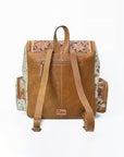 Ohlay Western Cowhide Leather Backpack for Women, Hand Tooled Genuine Leather Travel Bag