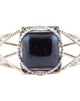 Onyx Mixed Metal Golden Cuff Bracelet