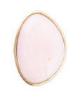 Pink Opal Golden Statement Ring