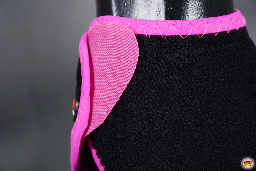 HILASON Ballistic Overreach Bell Boots for Horses Protective, Shock Absorbing, Durable &amp; Comfortable Quick Wrap Hook Loop