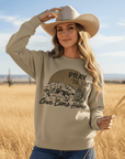 Pray Til The Cows Come Home Graphic Sweatshirt