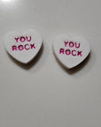 3d Printed Candy Conversation Heart Pins or Earrings Made in America