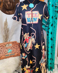 Baha Ranch Vintage Cowgirl Western Dress