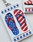 Patriotic Keychain - choice of styles - 3D Print USA - Made in America