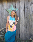 Baha Ranch Bull Skull Retro Pop Western Tank Top