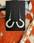 3D Print Western Silver Horseshoe Earrings Made in America