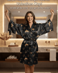 Baha Ranch Rodeo Cowboy Satin Kimono Sleeve Robe