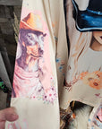 Baha Ranch Danilo Painted Cowgirl Satin Long Pajamas
