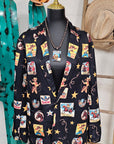 Baha Ranch Vintage Cowgirl Collage Western Blazer