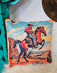 Vintage Cowboy Pillow Case Made in America