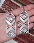 3D Print Southwest Aztec Western Earrings Made in America choice of colors