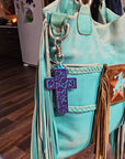 Baha Ranch 3D Faith Tooled Wall Cross or Keychain/Purse Charm Made in America