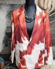Baha Ranch Cowhide Print blazer