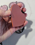 3d Printed Tooled Cowboy Cowgirl Heart  Keychain or Purse Charm