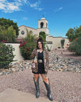 Baha Ranch Retro Pop Western Wild West Leopard Blazer