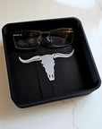 Baha Ranch 3d Print Western Longhorn Cowboy Cowgirl Accessory Tooled Tray