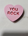 3d Printed Candy Conversation Heart Pins or Earrings Made in America