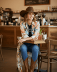 Colores de Mexico Pictures of the Southwest Button-Up Long Sleeve Shirt Dress Duster