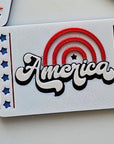 Patriotic Keychain - choice of styles - 3D Print USA - Made in America