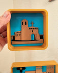 3d New Mexico Adobe Display Accessory Trinket Tray Box