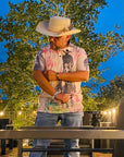 Baha Ranch Retro Pop Western Trail Ride Polo Shirt