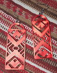 3D Print Southwest Aztec Western Earrings Made in America choice of colors
