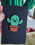 3d Happy Cactus Hat Pin