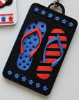 Patriotic Keychain - choice of styles - 3D Print USA - Made in America