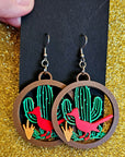 3D Print Zia New Mexico Cactus Earrings Made in America