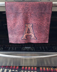 Monogrammed Initial Western Leather Look Saddle Longhorn Cowboy Cowgirl Kitchen Dish Towels Made in America