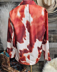 Baha Ranch Cowhide Print blazer