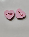 3d Printed Candy Conversation Heart Pins or Earrings Made in America