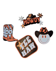 Set of 4 3D Print Western Cowboy Yeehaw Howdy Hat Pins Made in America
