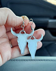 Baha Ranch 3D Print Silver Silk western Earrings Choice of styles Made in America