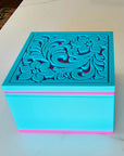 Baha Ranch 3D Tooled Gift Box - choice of colors and sizes