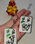 3D Print Christmas Personalized Initial - Keychain or Ornament - Made in America