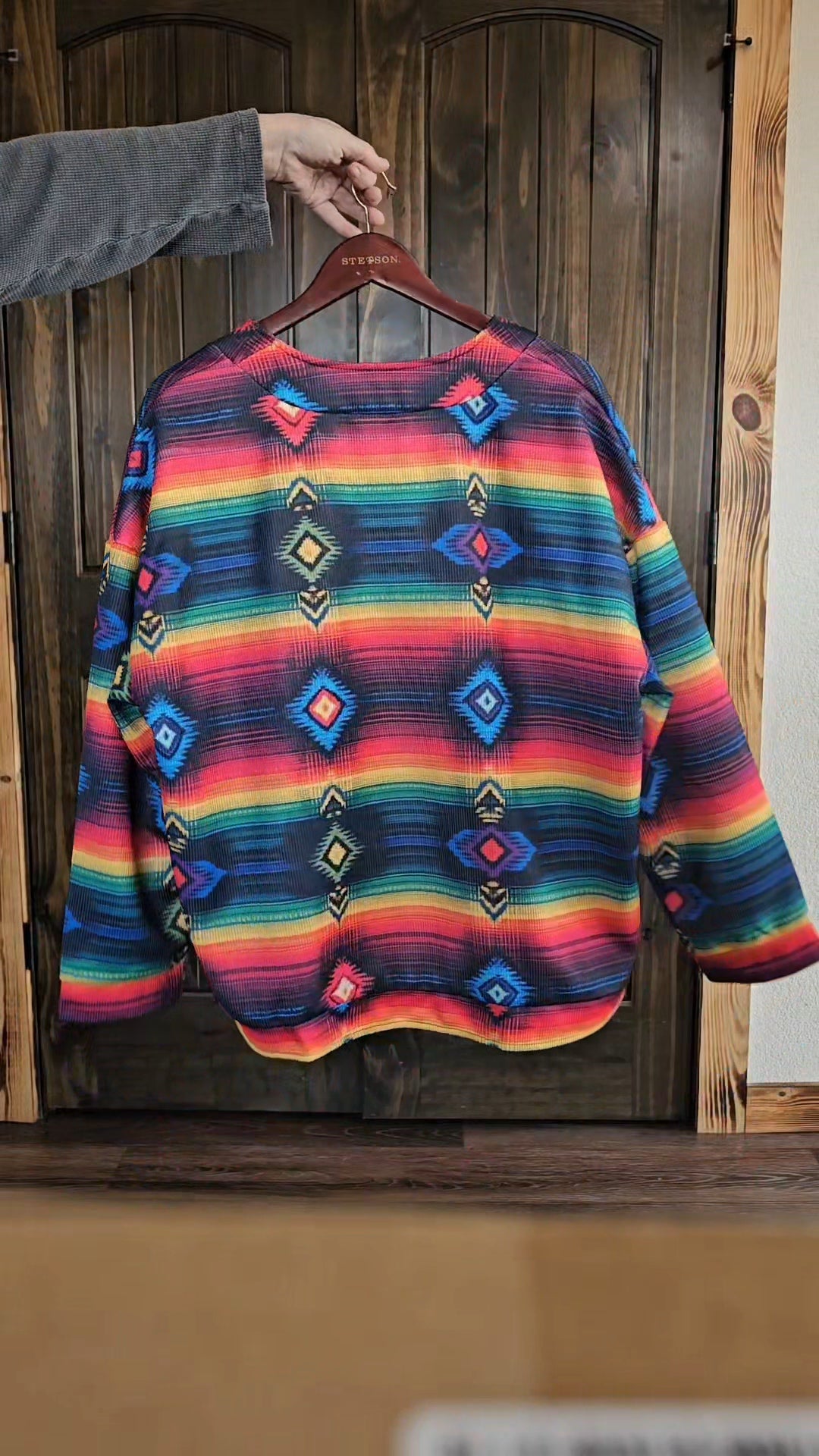Baha Ranch Colores de Mexico Serape Drop Shoulder Cardigan