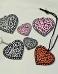 3d Printed Tooled Cowboy Cowgirl Heart  Keychain or Purse Charm