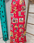 Baha Ranch Vintage Cowgirl Collage Western Maxi Skirt
