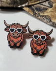 Bag of 25 -Boutique 3d Printed Package Inserts Cool Highland Brown Cow Made in America