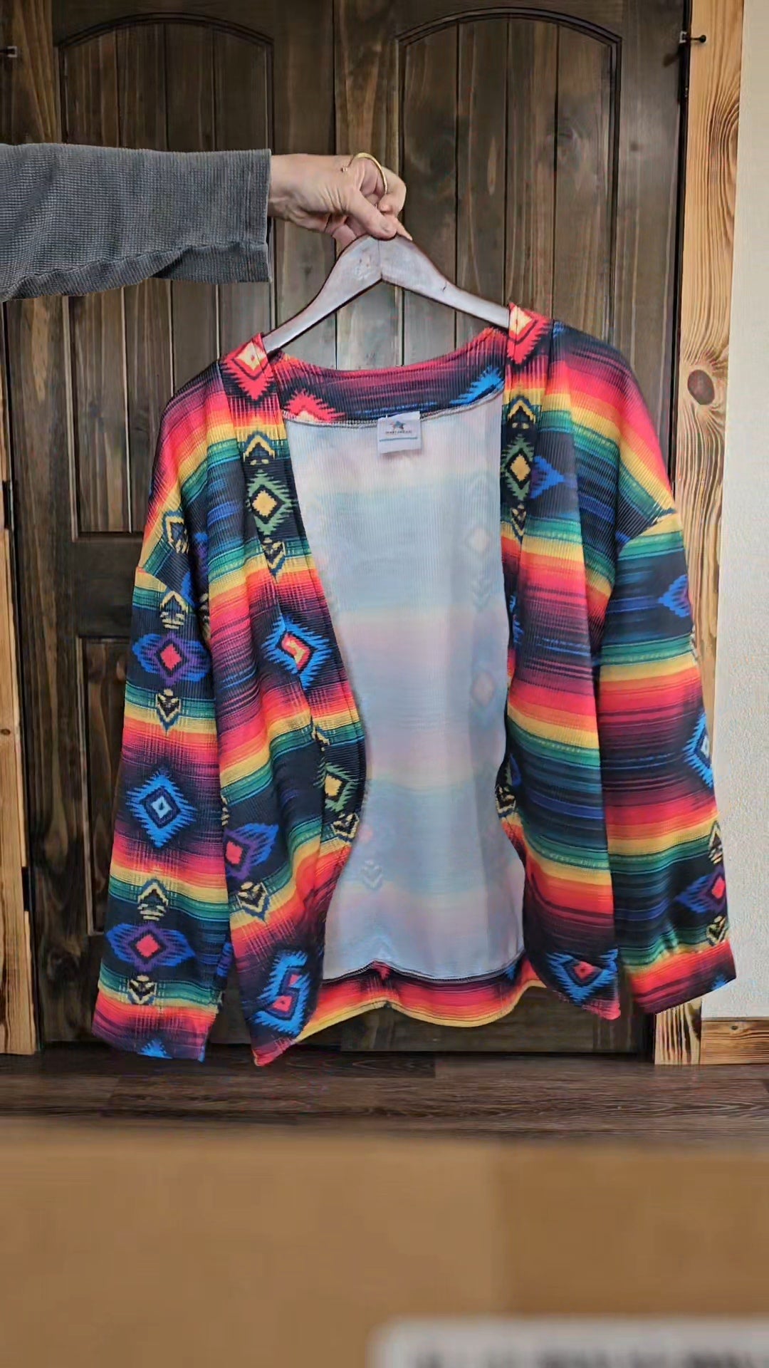 Baha Ranch Colores de Mexico Serape Drop Shoulder Cardigan
