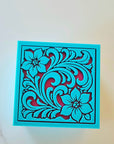 Baha Ranch 3D Tooled Gift Box - choice of colors and sizes